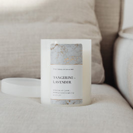 Etiqueta de producto de la vara de mármol gris de 