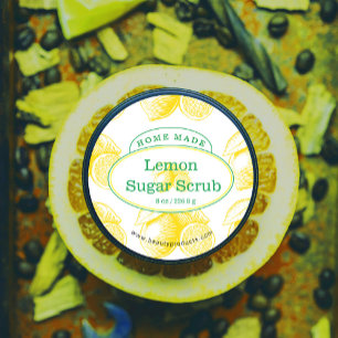 Etiqueta de producto de limones de color de agua
