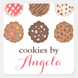 Etiqueta de producto de panadería de negocios de c