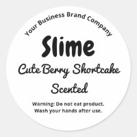 Etiqueta de Producto de Simple Slime Fluff