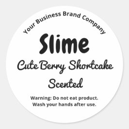 Etiqueta de Producto de Simple Slime Fluff