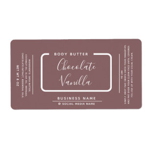 Etiqueta de producto de tipografía moderna minimal