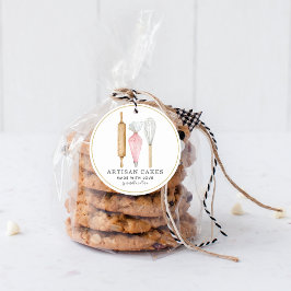 Etiqueta de producto de utensilios de pastelería p