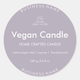 Etiqueta de producto de velas caseras Minimalistas