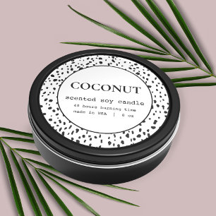 Etiqueta de producto de velas Diseño de patrón dál