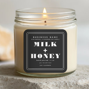 Etiqueta de producto de velas Minimalistas moderna