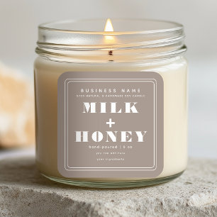 Etiqueta de producto de velas Minimalistas moderna