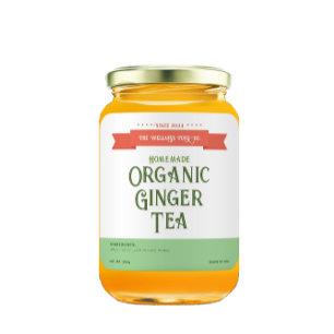 Etiqueta de producto de White Green Square