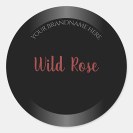 Etiqueta de producto en blanco y negro Marco de de