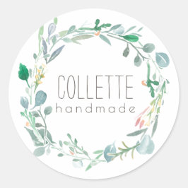 Etiqueta de producto Hand made By Template Greener