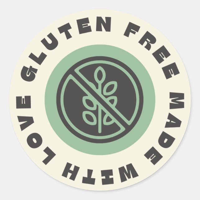 Etiqueta de producto libre de gluten (Anverso)