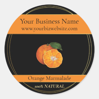 Etiqueta de producto Marmalade para Naranja negro