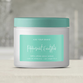 Etiqueta de producto Minimalista de guiones de col