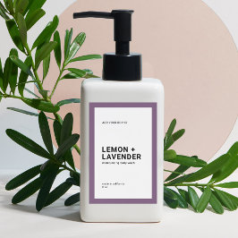 Etiqueta de producto Minimalista moderno de color