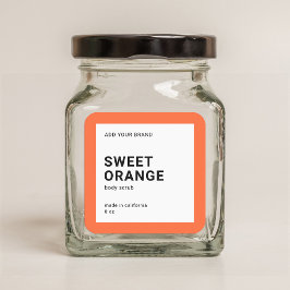 Etiqueta de producto Minimalista moderno de color 