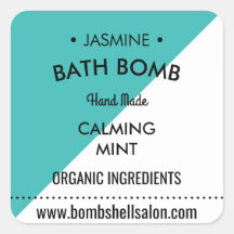 Etiqueta de producto moderna Aqua Triangle