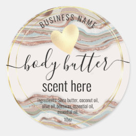 etiqueta de producto moderna de agre de mantequill