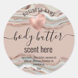 etiqueta de producto moderna de agre de mantequill