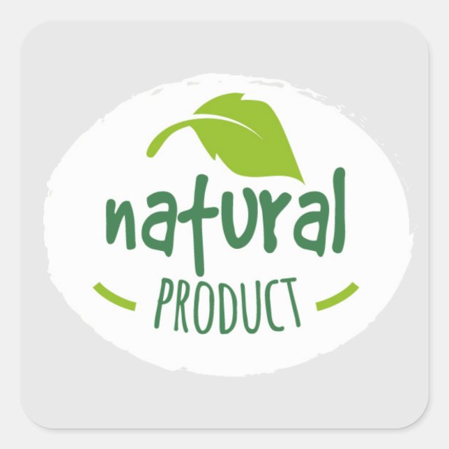 Etiqueta de producto natural (Anverso)