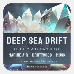 Etiqueta de producto para artistas Quartz Crystal 