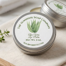 Etiqueta de producto para baño y cuerpo - aloe ver