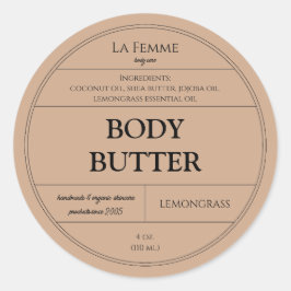 Etiqueta de producto para el cuidado de la piel co