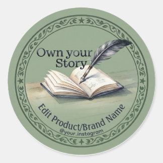 Etiqueta de producto personalizada Quill Book Own 