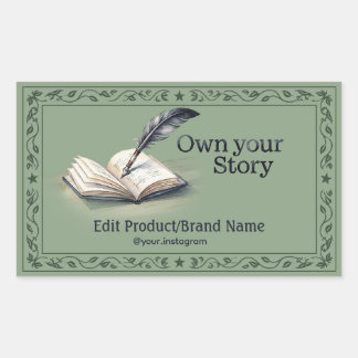 Etiqueta de producto Quill Book Own Your Story
