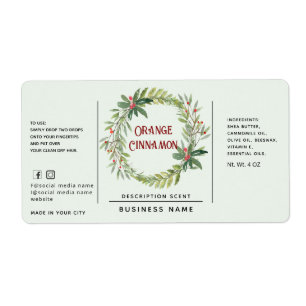 Etiqueta de producto simple de la flor de festivid