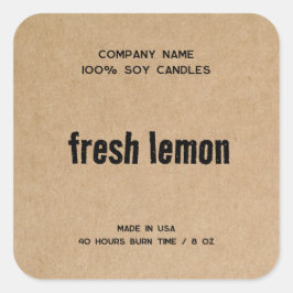 Etiqueta de producto simple Minimalista de la etiq