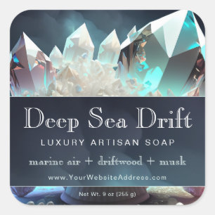 Etiqueta de producto transparente para artistas de