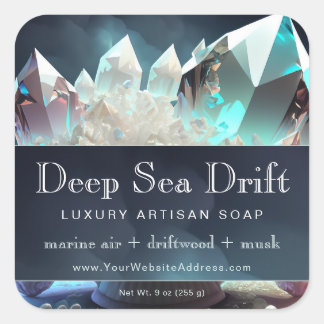 Etiqueta de producto transparente para artistas de