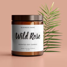 Etiqueta de producto Velas Tin Pegatinas rectangul