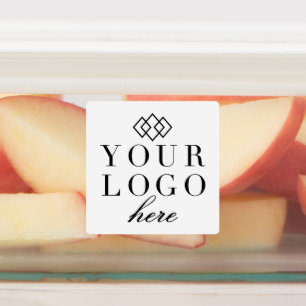 Etiqueta de promoción de empresa Su logotipo aqu