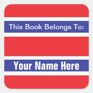 Etiqueta de propiedad de libros patrióticos #2 Peg