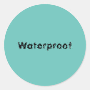 Etiqueta de prueba de agua Paquete libre de salpic