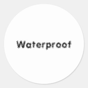 Etiqueta de prueba de agua Paquete libre de salpic