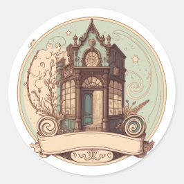 Etiqueta de puerta simple