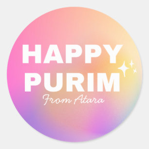 Etiqueta de Purim para niñas