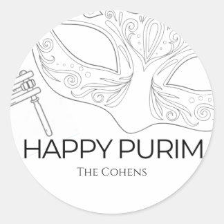 Etiqueta de Purim Sketch