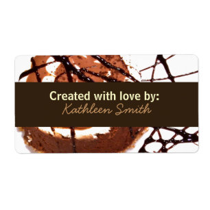 Etiqueta de Receta de Sueño de Chocolate/Golosinas