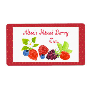 Etiqueta de recubrimiento de Berry mixto