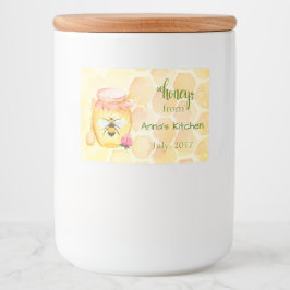 Etiqueta de recubrimiento de miel