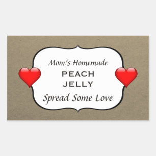 Etiqueta de recubrimiento de pastas caseras Jelly