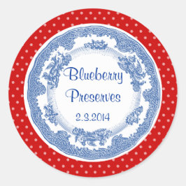etiqueta de recubrimiento de placa azul vintage de