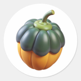 Etiqueta de redondeo brillante de plástico 3D de c