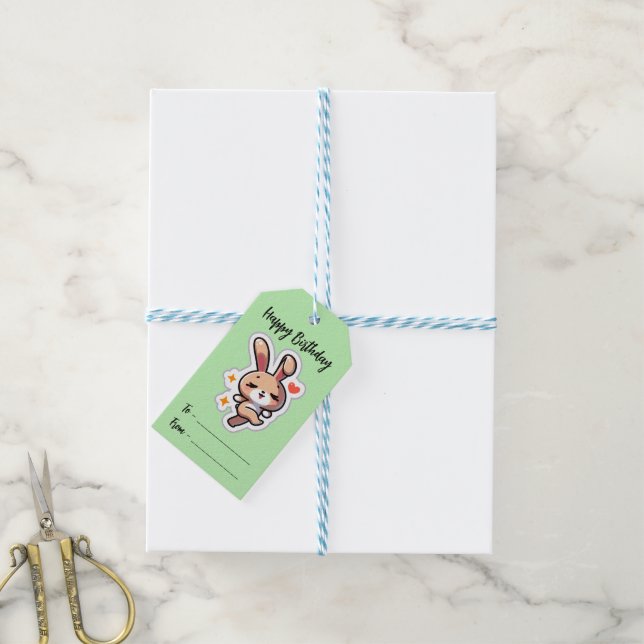 Etiqueta de regalo (Con cuerda)