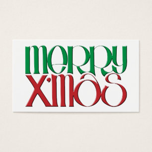 Etiqueta de regalo 3D de Merry X'mas