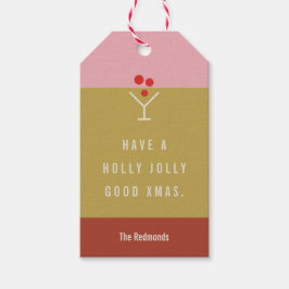 Etiqueta de regalo alegre