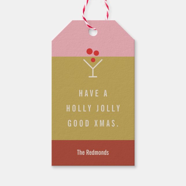 Etiqueta de regalo alegre (Anverso)